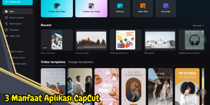 Manfaat Aplikasi CapCut