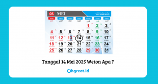 tanggal 14 Mei 2025 weton apa