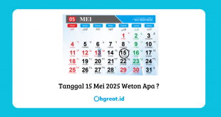 Tanggal 15 Mei 2025 Weton Apa