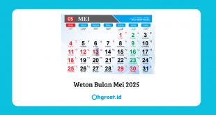 Weton Bulan Mei 2025